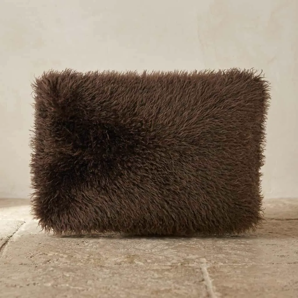 Kussen Doodly 40x60 cm - dark brown