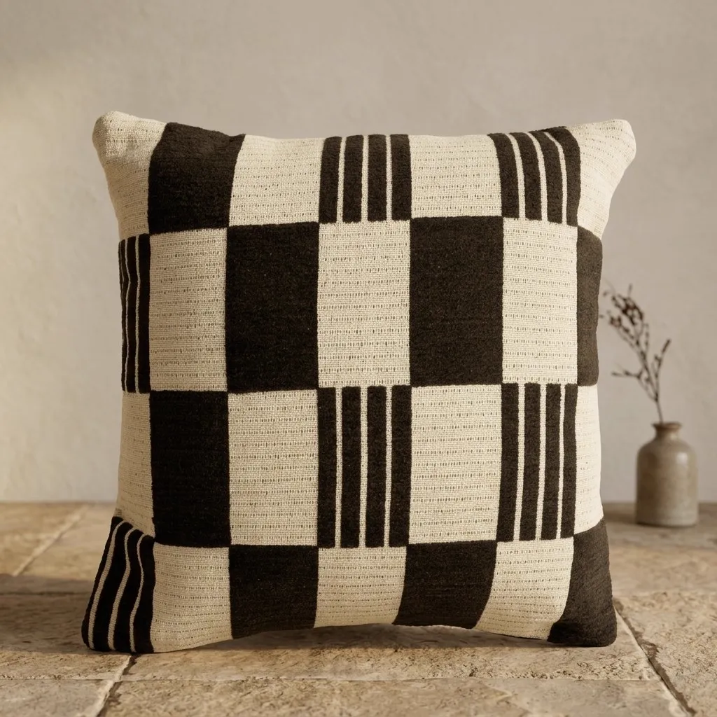 Kussen Twist 45x45 cm - bruin