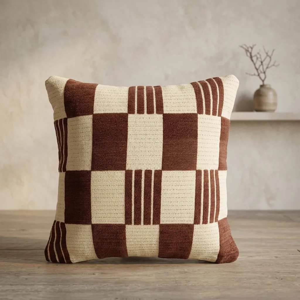 Kussen Twist 45x45 cm - burgundy