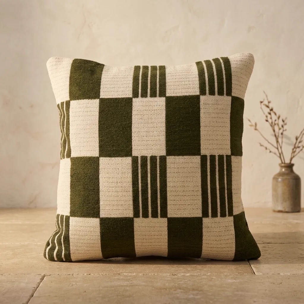 Kussen Twist 45x45 cm - green
